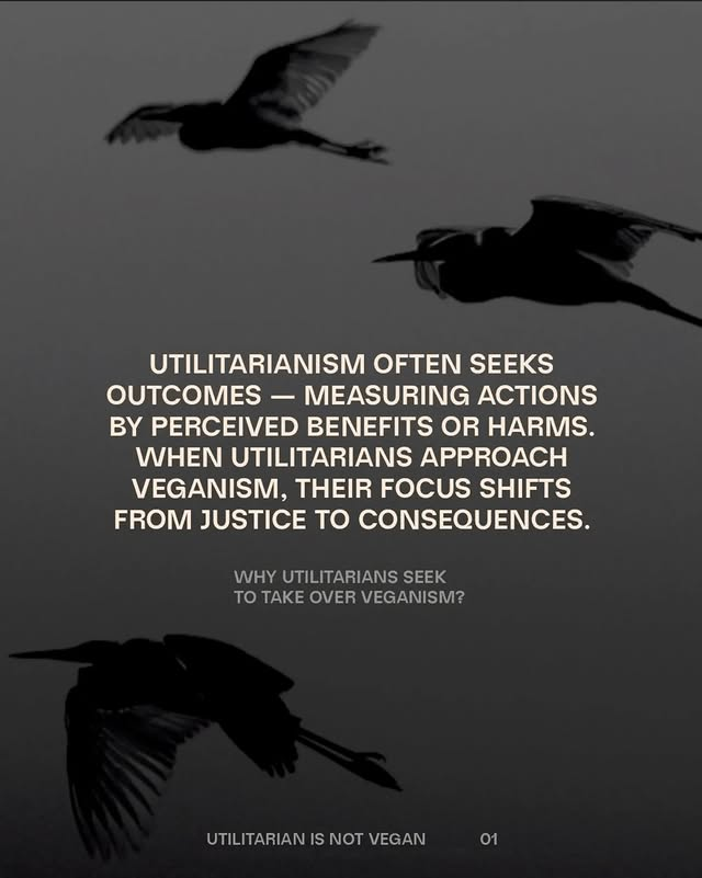 Utilitarian is not vegan
